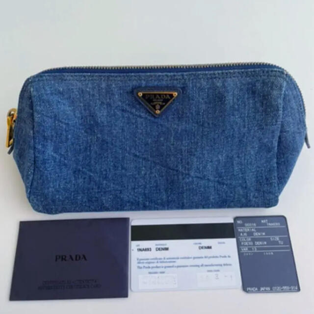 新発売】 PRADA デニム ポーチ | www.aeropuertocuenca.ec