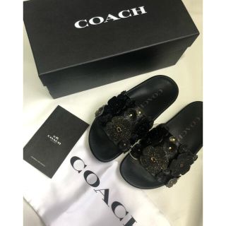 コーチ(COACH)の断捨離中値段交渉可✨coachコーチフラワーサンダル(サンダル)