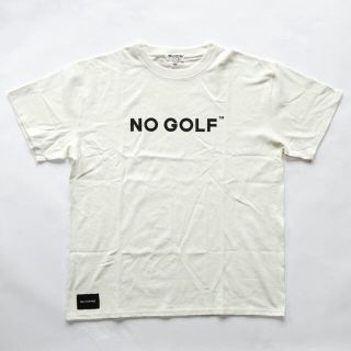 パーリーゲイツ(PEARLY GATES)のノーコーヒー　クラブハウス　ゴルフ   Tシャツ　サイズＬ　ホワイト(Tシャツ/カットソー(半袖/袖なし))