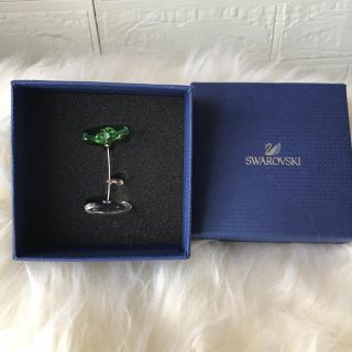 スワロフスキー(SWAROVSKI)のスワロフスキー　置物　Rocking Flower  クローバー(置物)