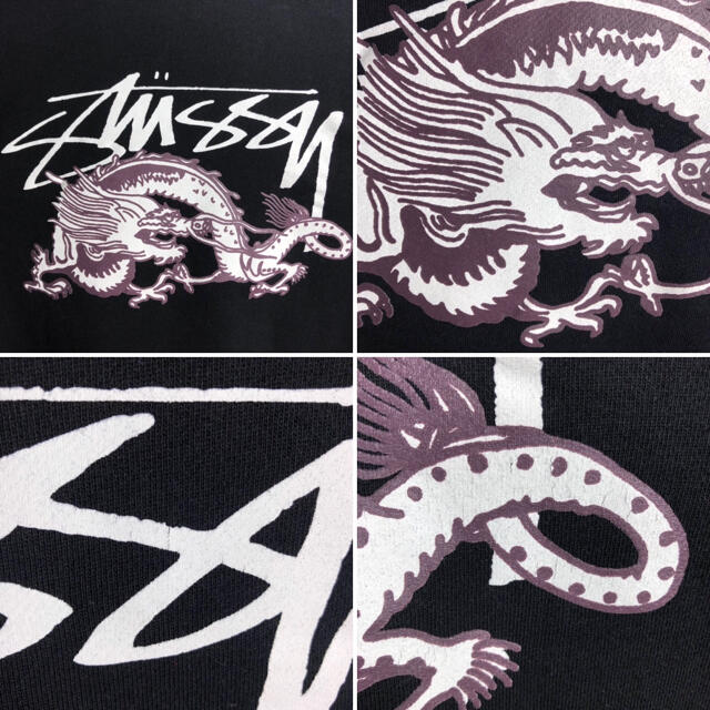 STUSSY(ステューシー)の【両面デザイン】ステューシー ドラゴン スウェット M 黒 メンズのトップス(スウェット)の商品写真