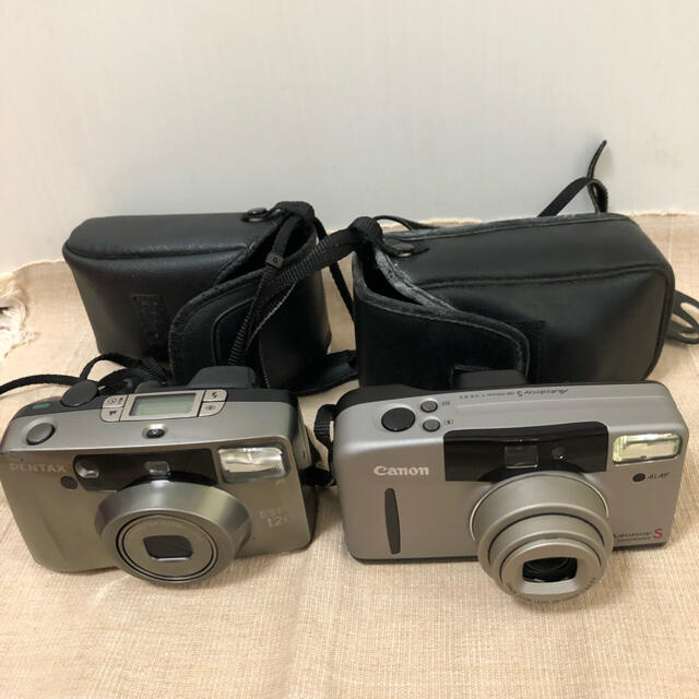 Canon(キヤノン)の【専用】フィルムカメラ　2個　Canon  PENTAX ジャンク品 スマホ/家電/カメラのカメラ(フィルムカメラ)の商品写真