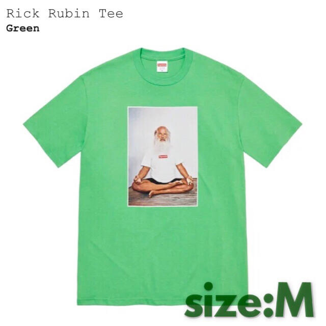 M送込!! Supreme RickRubinフォトTシャツ緑