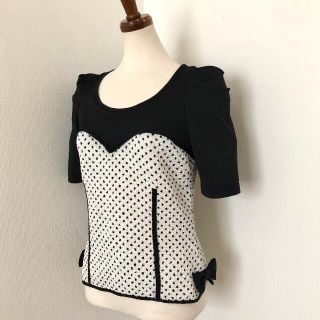 ノコ・オーノ/アートプリーツ・リボン・カットソー・ニット・Tシャツ(Tシャツ(半袖/袖なし))