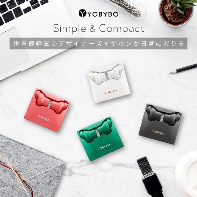 新品未開封 フルワイヤレスイヤホン YOBYBO NOTE20 1