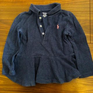 ラルフローレン(Ralph Lauren)のラルフローレン　長袖ポロ　ネイビー　80(シャツ/カットソー)