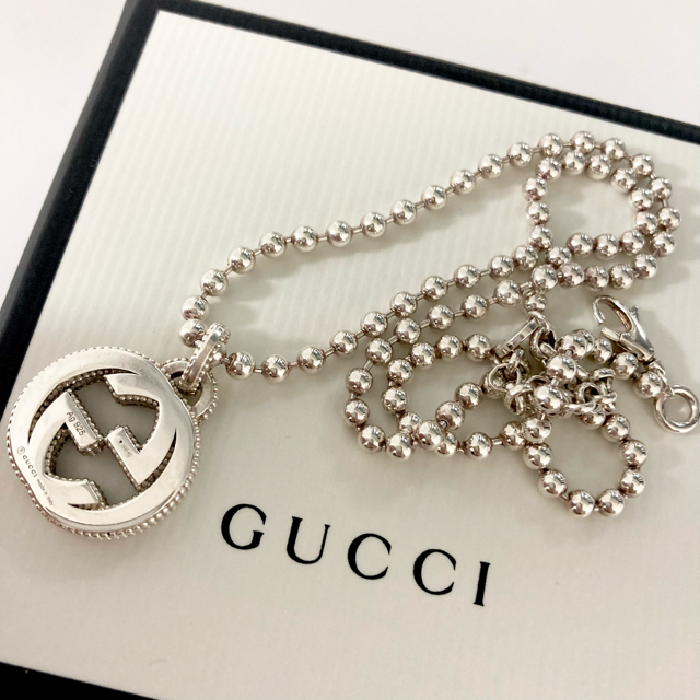 Gucci(グッチ)の【美品】GUCCI Interlocking G ボールチェーン ネックレス レディースのアクセサリー(ネックレス)の商品写真