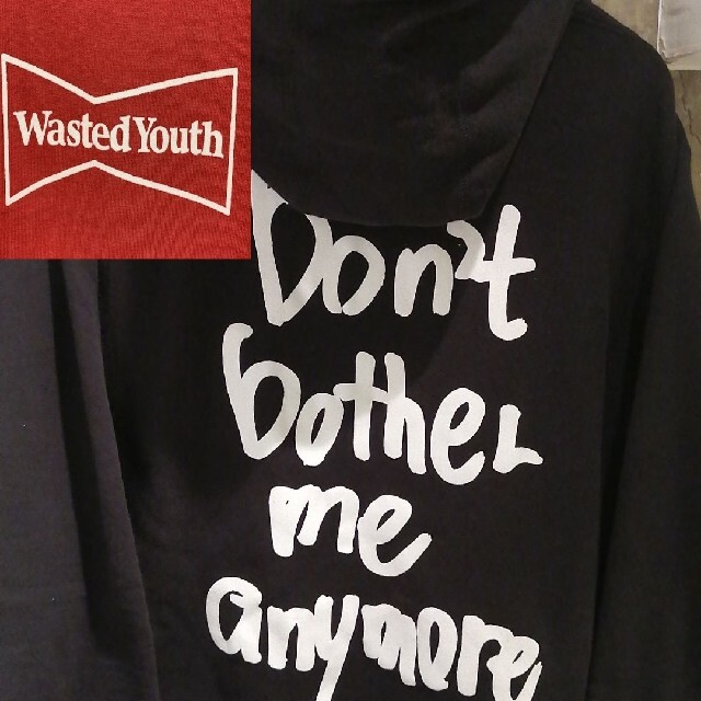 【XLサイズ】Wasted youthパーカー　Black Eye Patchトップス