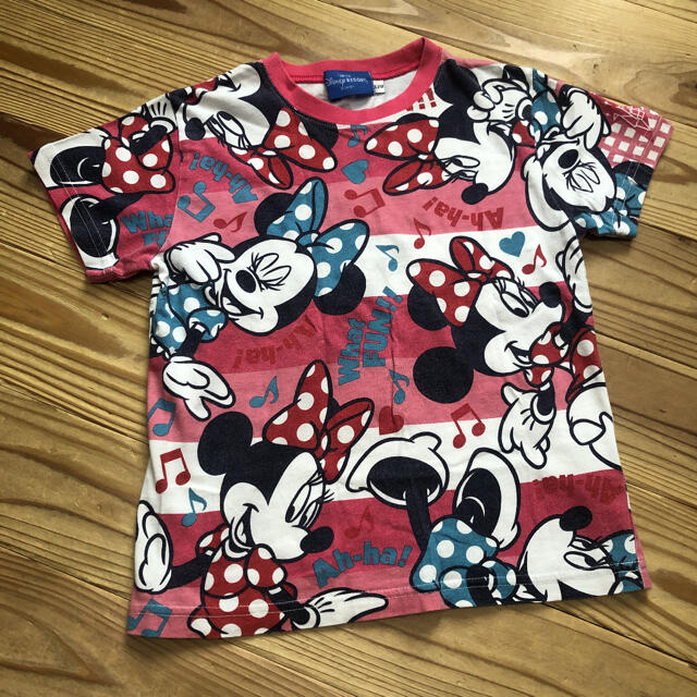 Disney(ディズニー)のディズニー　ミニーTシャツ　ミニーちゃん キッズ/ベビー/マタニティのキッズ服女の子用(90cm~)(Tシャツ/カットソー)の商品写真