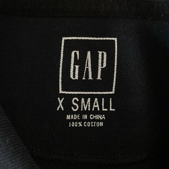 GAP(ギャップ)のGAP ギャップ 半袖ポロシャツ ブラック黒XS メンズのトップス(ポロシャツ)の商品写真