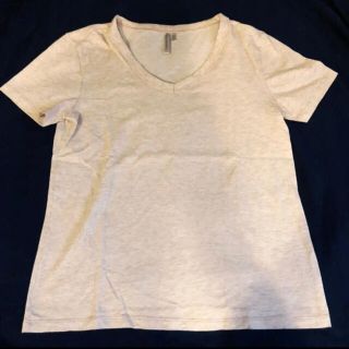 バナナリパブリック(Banana Republic)のバナリパ  Vネック Tシャツ カットソー コッパーラメ Sサイズ 7号(Tシャツ(半袖/袖なし))