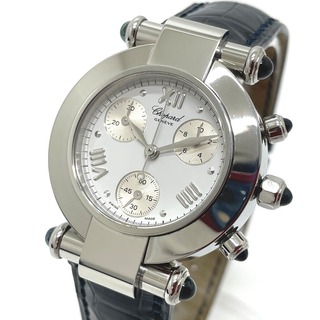 ショパール(Chopard)のショパール Chopard インペリアル 38/8378-23 クロノグラフ クオーツ 腕時計 SS シルバー(腕時計)