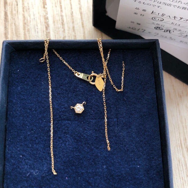 k18ネックレスダイヤ付き レディースのアクセサリー(ネックレス)の商品写真