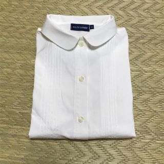 ラルフローレン(Ralph Lauren)のラルフローレン　ガールズ　白ブラウス　120(ブラウス)