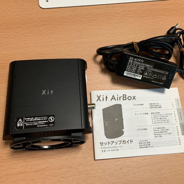 XIT AirBox ワイヤレステレビチューナー　 XIT-AIR110W スマホ/家電/カメラのテレビ/映像機器(テレビ)の商品写真