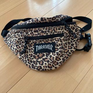 スラッシャー(THRASHER)の【美品】THRASHER 豹柄　ボディバッグ(ボディーバッグ)