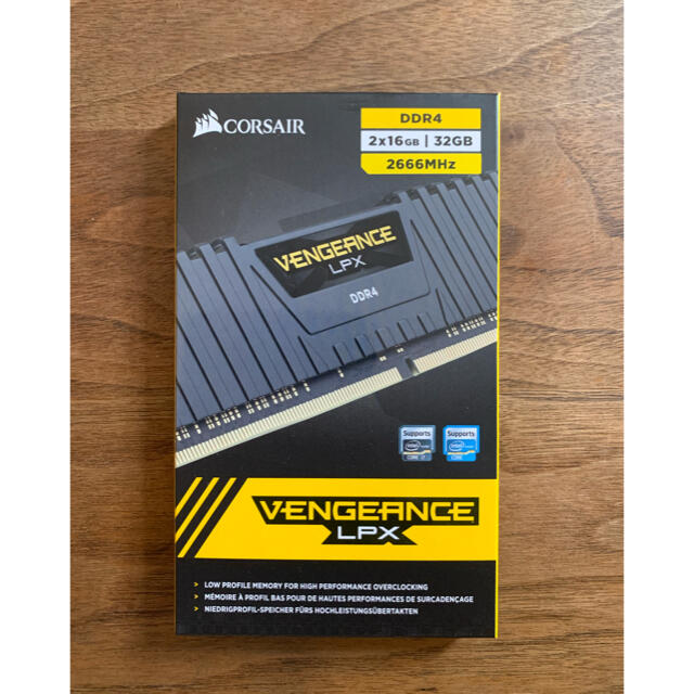 メモリ CORSAIR DDR4 PC4-21300 32GB(16GB 2枚)のサムネイル