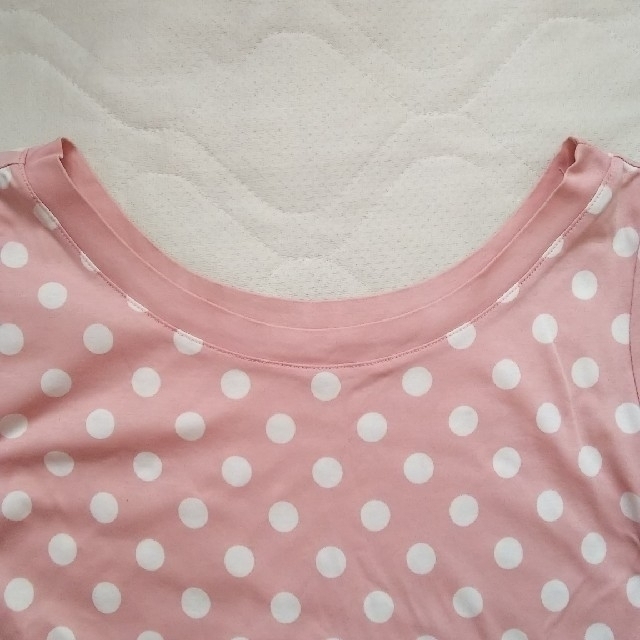 PINCEAU(パンソー)のT シャツ ピンク ドット 水玉  38 レディースのトップス(Tシャツ(半袖/袖なし))の商品写真