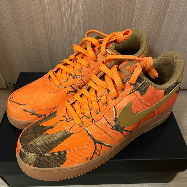 NIKE AIR FORCE 1 カモフラージュ　オレンジ