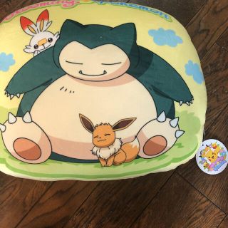 ポケモン(ポケモン)の新品　しまむら　ブルーミング　ポケモン　クッション　カビゴン　イーブイ　ヒバニー(キャラクターグッズ)