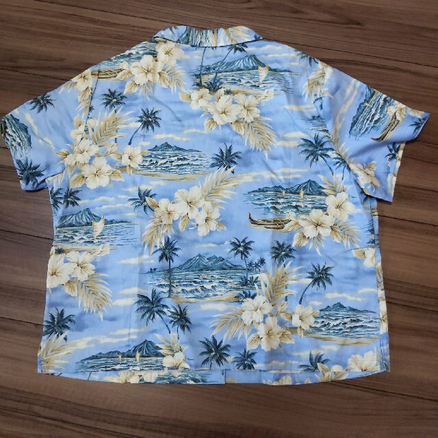 メンズアロハシャツ　水色 メンズのトップス(シャツ)の商品写真