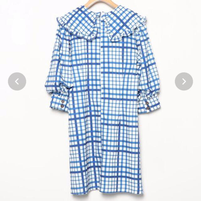 Ameri VINTAGE(アメリヴィンテージ)の【SANSeLF】big collar gingham tunic sanw67 レディースのトップス(チュニック)の商品写真