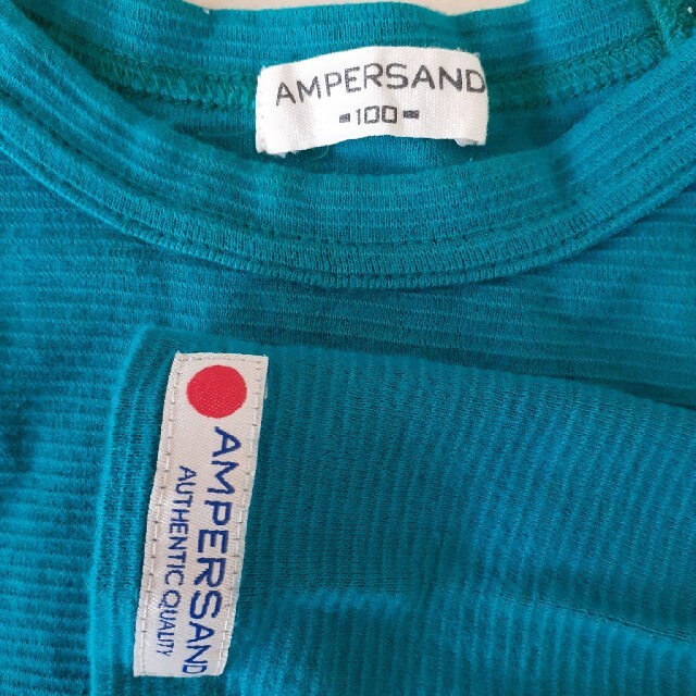 ampersand(アンパサンド)の【アンパサンド、リオ】サイズ100ロンT2枚セット キッズ/ベビー/マタニティのキッズ服男の子用(90cm~)(Tシャツ/カットソー)の商品写真