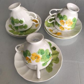 ナルミ(NARUMI)のNARUMI BONE CHINA Water flowersティーカップセット(グラス/カップ)