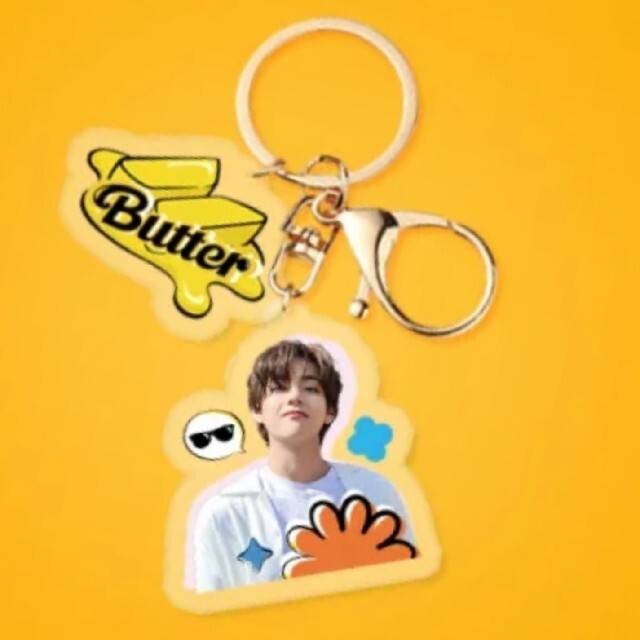 防弾少年団(BTS)(ボウダンショウネンダン)のBTS Butter【V】アクリル キーホルダー メンズのファッション小物(キーホルダー)の商品写真