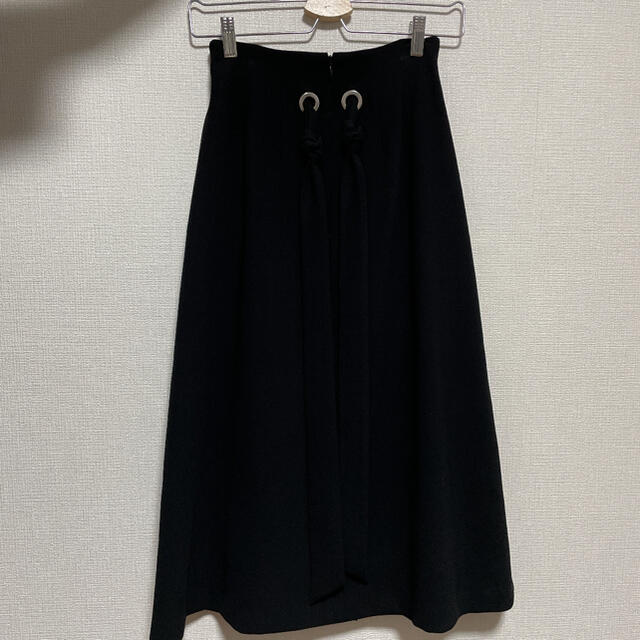 LE CIEL BLEU(ルシェルブルー)の値下げ！ルシェルブルー　ビッグレースアップフロースカート レディースのスカート(ひざ丈スカート)の商品写真