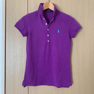 ポロラルフローレン(POLO RALPH LAUREN)の乗馬　ラルフローレン　ポロシャツ　パープル　訳あり　S 新品(ポロシャツ)