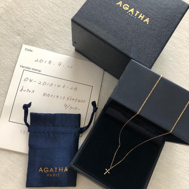 AGATHA(アガタ)のk10  クロス　ネックレス レディースのアクセサリー(ネックレス)の商品写真