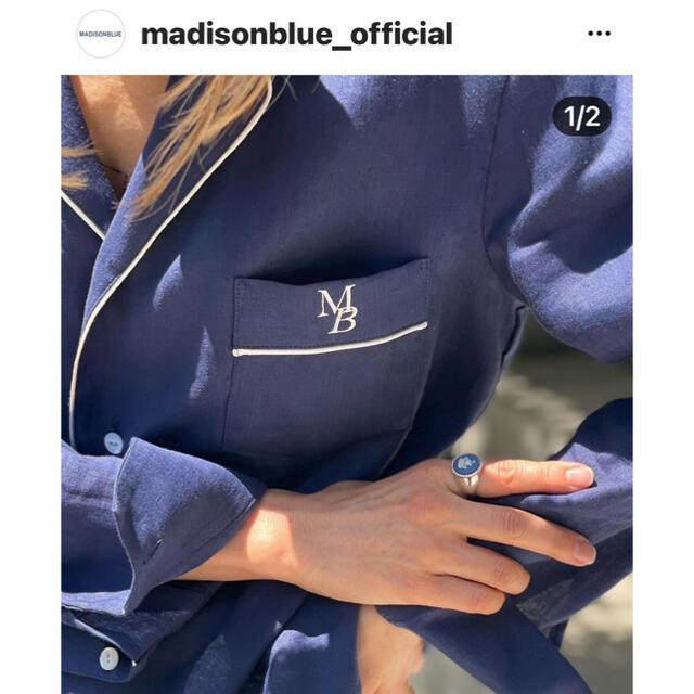 MADISON BLUE マディソンブルー新品試着のみパジャマシャツリネン