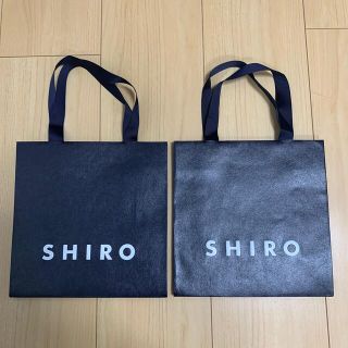 シロ(shiro)のshiro 紙袋2枚セット(ショップ袋)