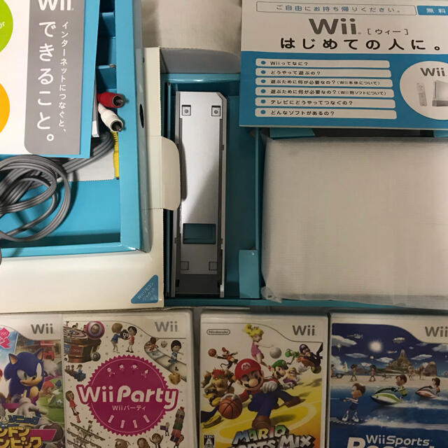 Wii本体＋周辺機器付属品＋Wiiソフト8個