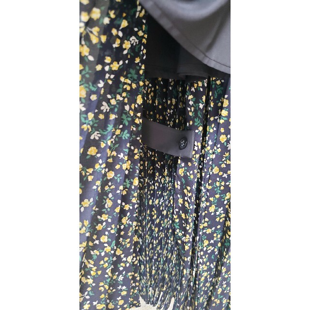 UNTITLED(アンタイトル)のUNTITLED 大きいサイズ マキシ丈プリーツ巻きスカート レディースのスカート(ロングスカート)の商品写真