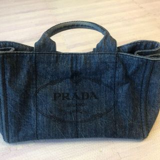 プラダ(PRADA)のプラダレディーストートバッグ　デニム生地(トートバッグ)