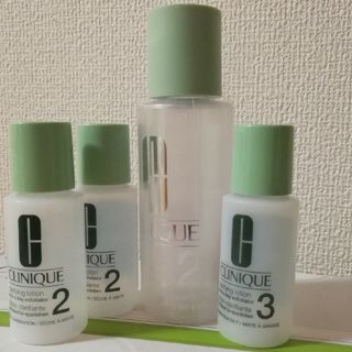 クリニーク(CLINIQUE)のCLINIQUE 拭き取り化粧水　空容器　4本セット(ボトル・ケース・携帯小物)