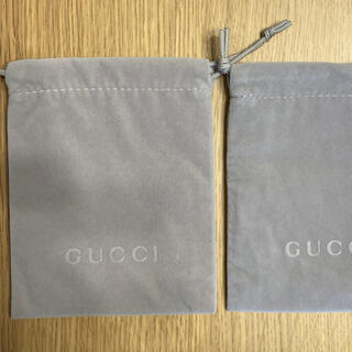 グッチ(Gucci)のGUCCI ミニ巾着　2枚セット(ポーチ)