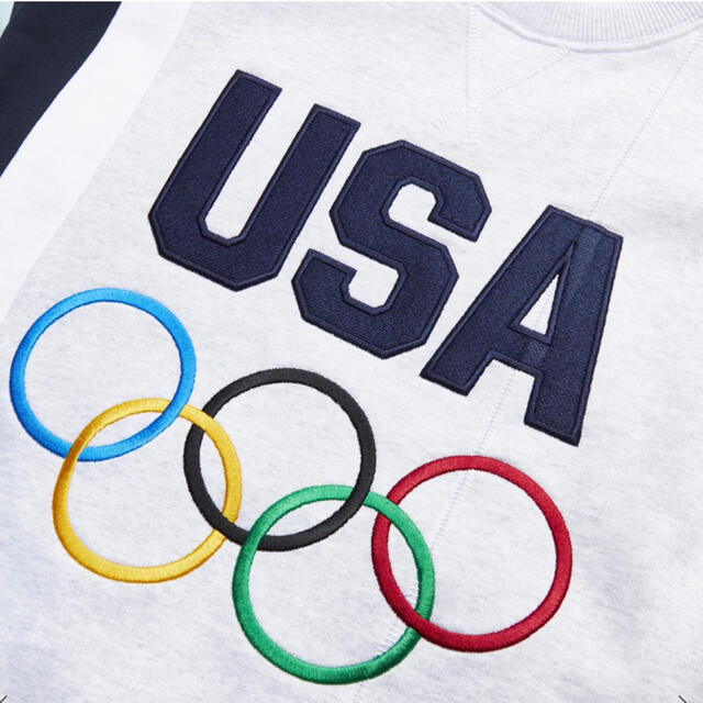 KITH FOR TEAM USA COLORBLOCKED CREWNECK