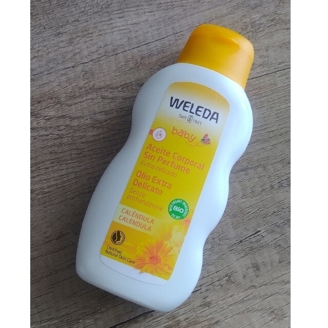 WELEDA(ヴェレダ)の【値下げしました】カレンドラオイル２００ml  WELEDA キッズ/ベビー/マタニティの洗浄/衛生用品(ベビーローション)の商品写真