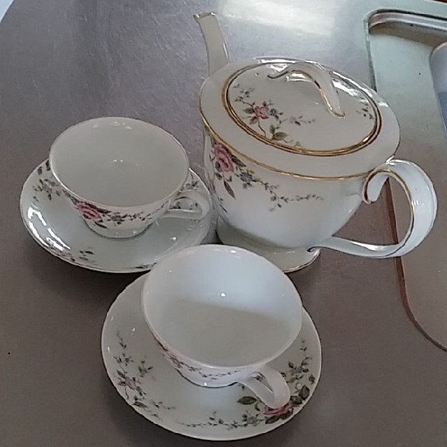 noritake ティーポットとカップソーサー6客セット オールドノリタケ