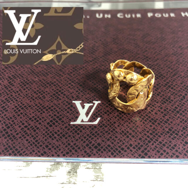 LOUIS VUITTON(ルイヴィトン)の⭐️未使用　Louis Vuitton ルイヴィトン お洒落なゴールドリング⭐️ レディースのアクセサリー(リング(指輪))の商品写真