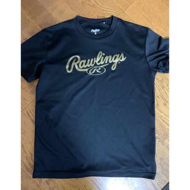 Rawlings(ローリングス)のローリングスTシャツＭサイズブラック スポーツ/アウトドアの野球(ウェア)の商品写真