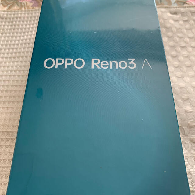 【新品未開封】oppo Reno3 A ホワイト　simロック解除済　未使用スマートフォン/携帯電話