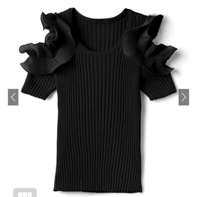 GRL(グレイル)の肩開きチュールトップス レディースのトップス(Tシャツ(半袖/袖なし))の商品写真