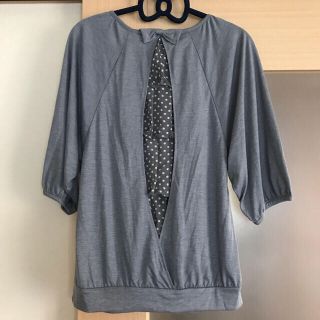 グローブ(grove)の♡ako様専用♡grove  バックリボンフリル　カットソー  ５〜７分袖(カットソー(長袖/七分))