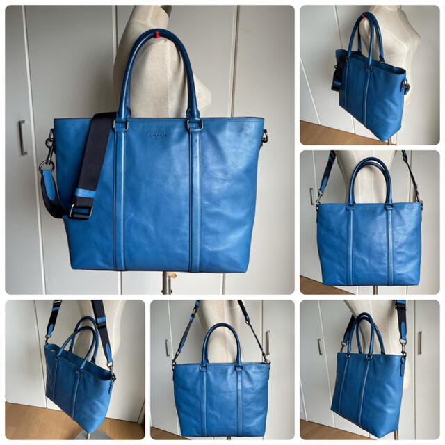 COACH コーチ 71734 メトロポリタン トートバッグ 中古 ブルー