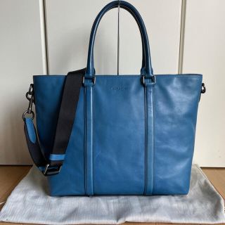 コーチ(COACH)のCOACH コーチ 71734 メトロポリタン トートバッグ　中古　ブルー(トートバッグ)