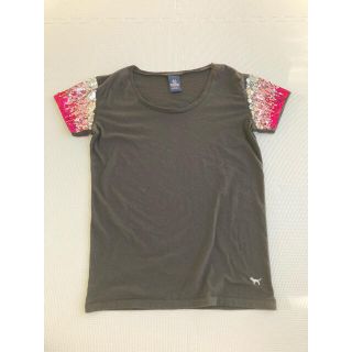 ヴィクトリアズシークレット(Victoria's Secret)のヴィクシー Tシャツ スパンコール キラキラ グラデーション PINK(Tシャツ(半袖/袖なし))